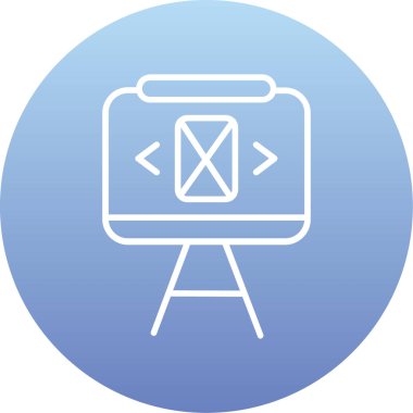 Ağ simgesi. Web için basit bir yazıcı vektör simgesi çizimi