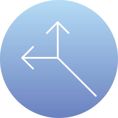 Modern pusula simgesinin vektör çizimi