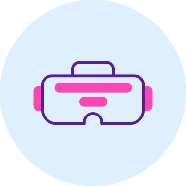 Vr. Web simgesi basit illüstrasyon