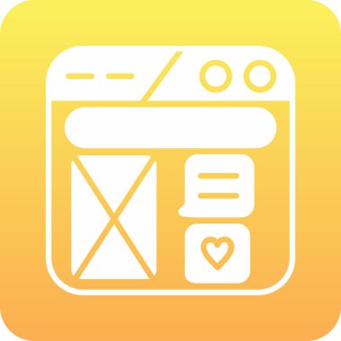 Fırın simge vektör çizim