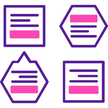 Belge simgesinin vektör illüstrasyonu