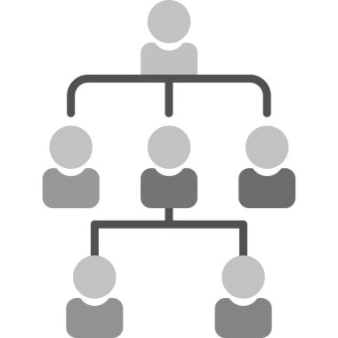 Hiyerarşik yapıyı gösteren organizasyonel tablo