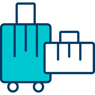 bagaj web simgesi basit tasarım