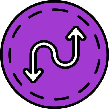 Ok. Web simgesi basit illüstrasyon