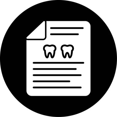 Moda tarzında izole edilmiş diş simgesi