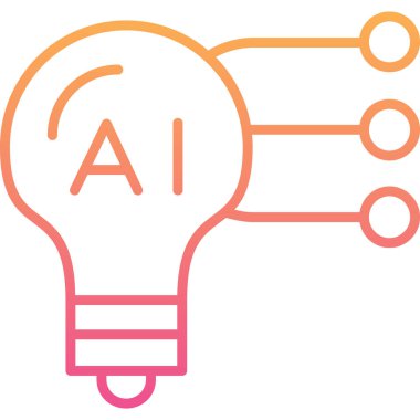 ai zeka simgesi, vektör illüstrasyonu