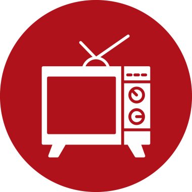 TV simgesi. Basit vektör çizim