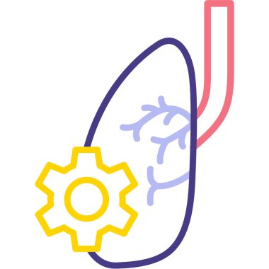 Beyin. Web simgesi basit tasarım