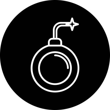 Kişisel ve ticari kullanım için vektör bombası simgesi...