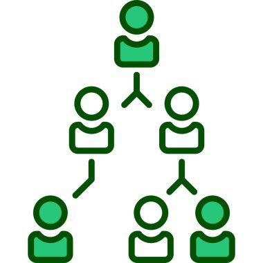 bağlantı grubu kişilerinin simgesi ana hat biçiminde