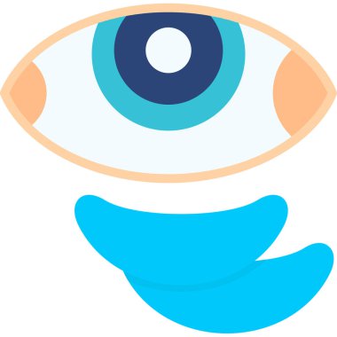Göz simgesi, modern vektör illüstrasyon tasarımı