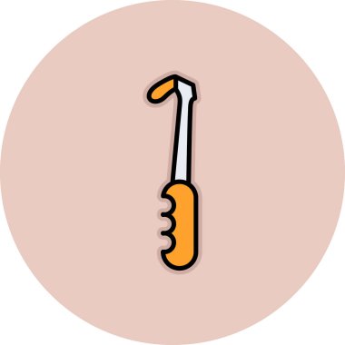 Tornavida. Web simgesi basit illüstrasyon