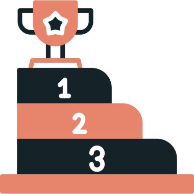 kupa düz simgesi, vektör illüstrasyonu