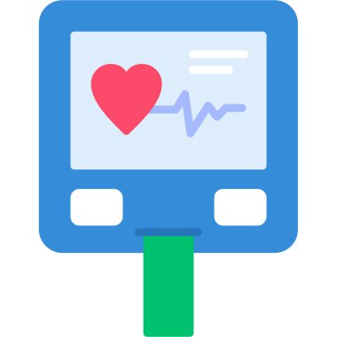 Kalp monitörü vektör simgesi