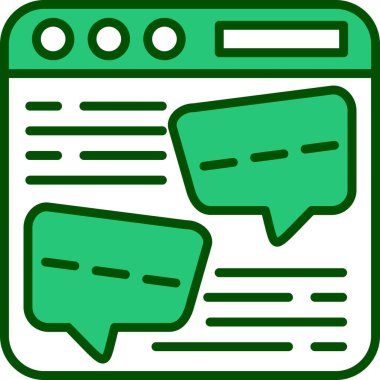 Konuş. Web simgesi basit tasarım