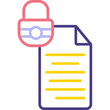 belge simgesi vektör illüstrasyonu