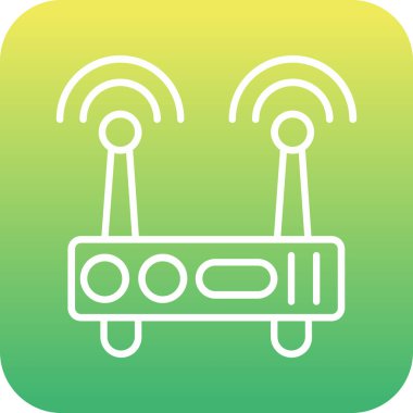 Benzersiz akıllı kablo vektör simgesi