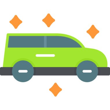 Oto yıkama vektör çizim