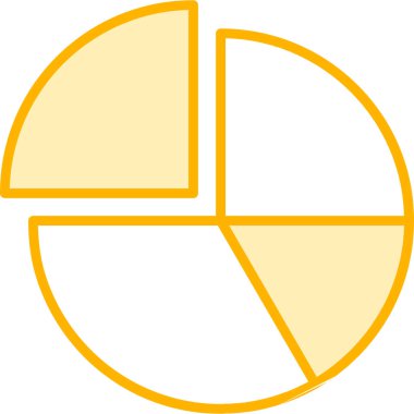 Pasta grafiği vektör illüstrasyonu