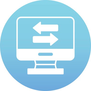 Bilgisayar simgesinin vektör illüstrasyonu