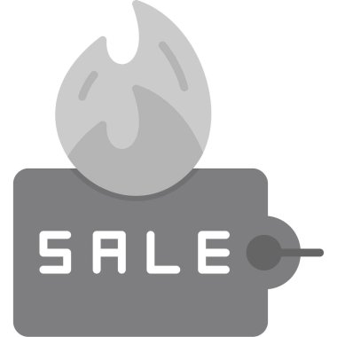 alev satış simgesi katı stil