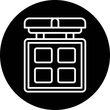 Bir kitap simgesinin vektör illüstrasyonu