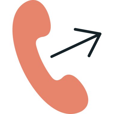 Telefonunuz var. Web simgesi basit illüstrasyon