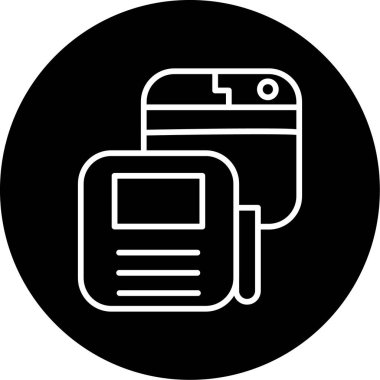 belge simgesi, vektör çizimi