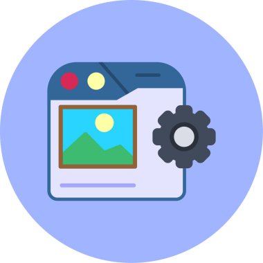 seo modern simgesinin vektör illüstrasyonu