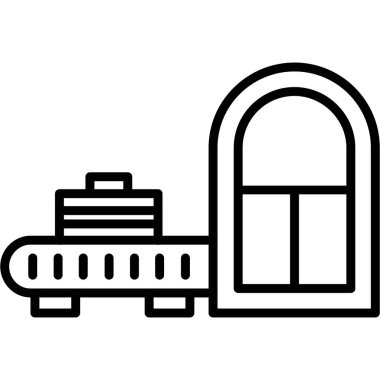 otel binası vektör simgesi