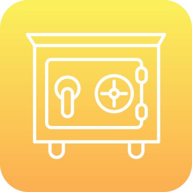 Benzersiz Radyo Vektör Satırı Simgesi