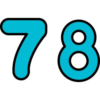 9 sayısının vektör illüstrasyonu