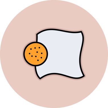 Ekmek ikonu. vektör illüstrasyonu