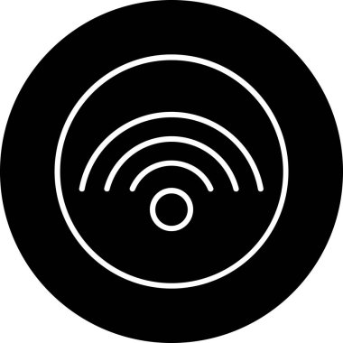 Yuvarlak bir simgenin vektör illüstrasyonu