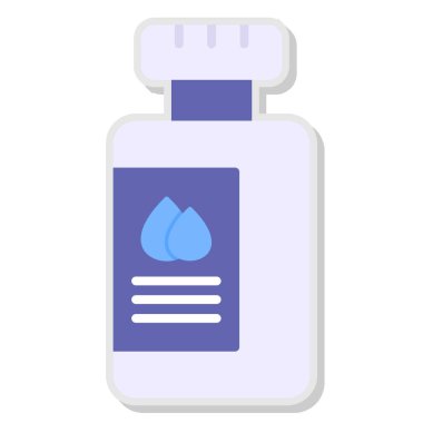 Şişe. Web simgesi basit illüstrasyon