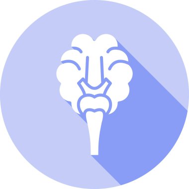 Beyin. Web simgesi basit illüstrasyon