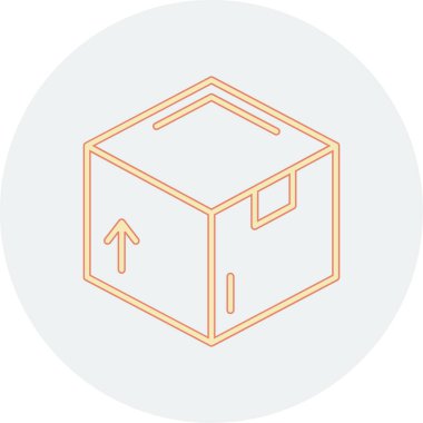 kutu simgesi vektör illüstrasyonu