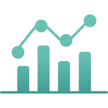 Grafik düz simgesi, vektör illüstrasyonu