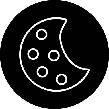 Ay. Web simgesi basit tasarım