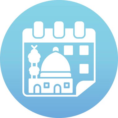 Cami simgesi vektör illüstrasyonu