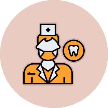 Tıbbi simgesi olan bir adamın vektör çizimi