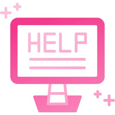 Bilgisayar. Web simgesi basit illüstrasyon