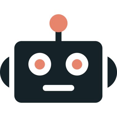 robot düz vektör simgesi