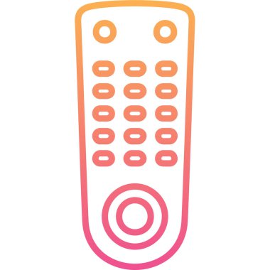 Uzaktan Denetim simgesi, vektör illüstrasyonu