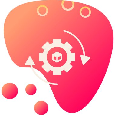 Kalp simgesi olan bir beynin vektör çizimi