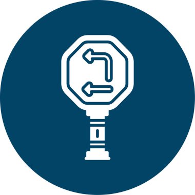 Satır üzerinde eşsiz vektör simgesi