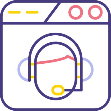 Modern bir simgenin vektör illüstrasyonu