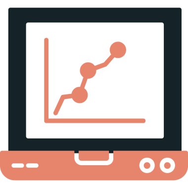 laptop grafik simgesi, vektör çizim ile