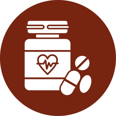 İlaç Hapları Simge Vektör İllüstrasyonu