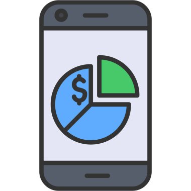 mobil para simgesi vektör illüstrasyonu